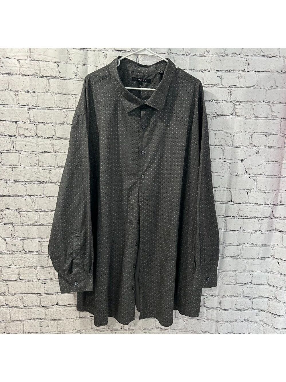 Men's Synrgy long sleeved button down shirt Size 5XL